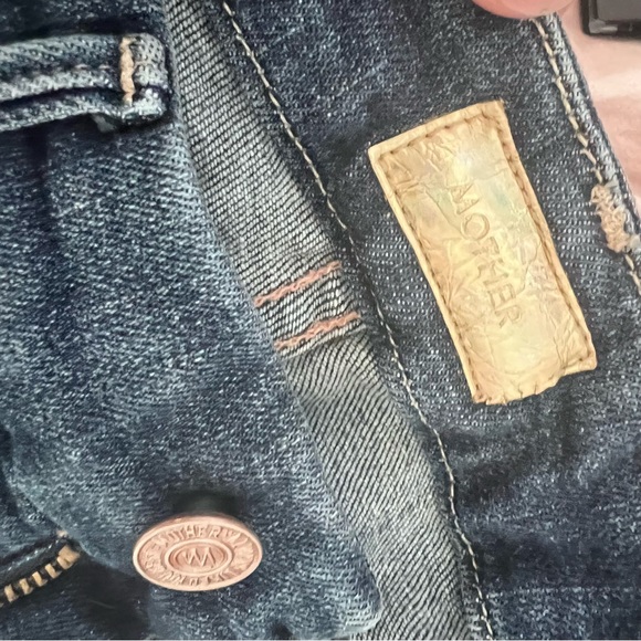 Mother Looked Ankle Fray Girl Crush Jeans size 25 - Picture 8 of 16